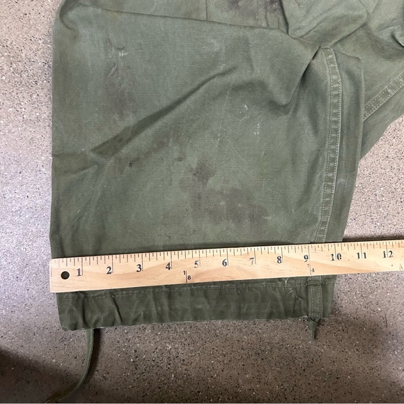 Vintage M-1951 Field Pants Mens 32x32 Green Cargo Utility 50s Shell Trousers WW2 - Picture 9 of 11